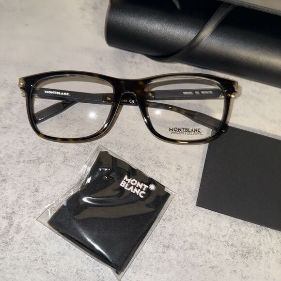 MONTBLANC MB610 Eyeglasses 53-20-145 Havana w/Demo Clear Lens 056 MB 610 main image 5